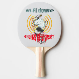 Stäng av Wi-Fi? Hjärnor eller signal? Wi-Fi ned Pingisracket