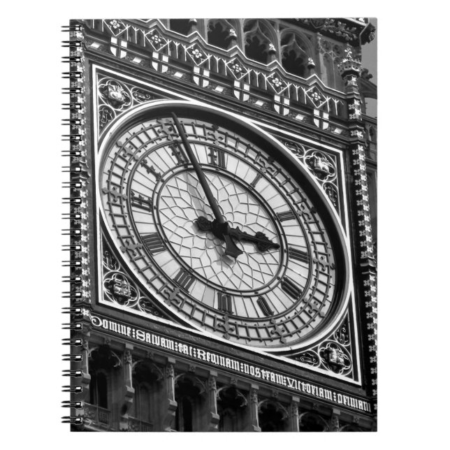 Stäng Big Ben Clock Torn Travel Europe Anteckningsbok (Framsidan)