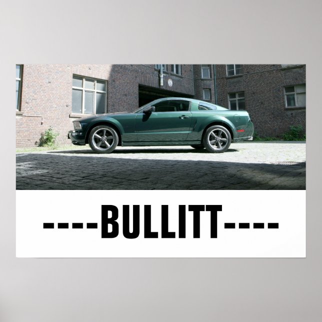 Stang Bullitt Poster -BULLITT- (Framsidan)