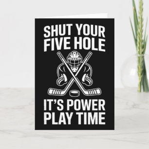 Stäng din femholiga målvakt ishockey (4)  kort