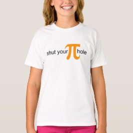 Stäng din Pi Hål Orange Paj Shirt Tee Shirt