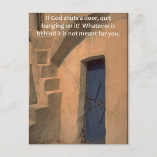 Stäng dörrar vykort