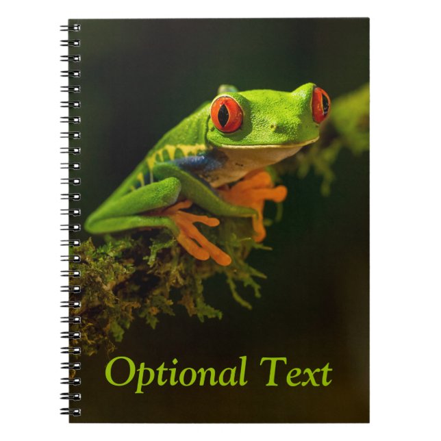 Stäng en röd Eyed Träd Frog #1 Anteckningsbok (Framsidan)