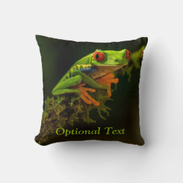Stäng en röd Eyed Träd Frog #1 Kudde