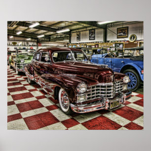 Stång för klassikerCadillac gata Poster