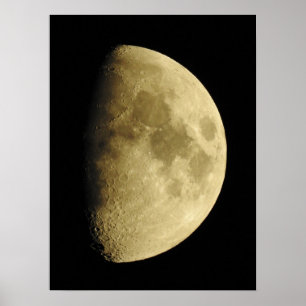 Stäng foto med måne poster