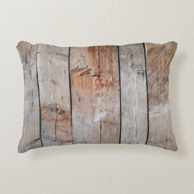 Stäng foto på träpanel prydnadskudde (Framsidan)