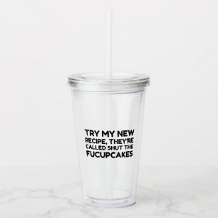 Stäng Fucupcakes-munnen Take Away Mugg