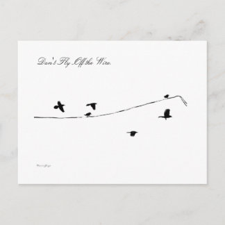 Stäng inte av kabeln vykort