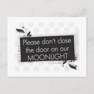 Stäng inte luckan vykort