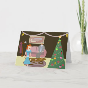 Stäng jul Party Helgkort