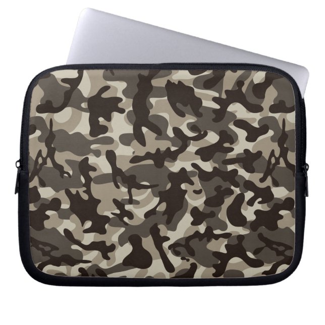 Stäng Kvartskamouflage Laptop Fodral (Framsidan)
