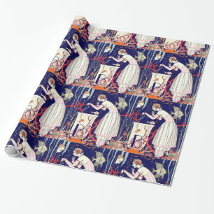 STÄNG LITEN FISK, BEAUTY MODE MONOGRAM PRESENTPAPPER