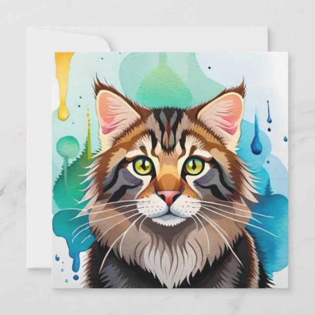 Stäng mini-Urklipp för tyst hund Inbjudningar (Framsida)