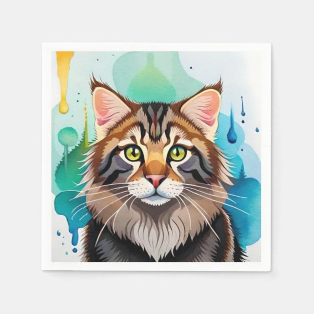 Stäng mini-Urklipp för tyst hund Pappersservett (Framsidan)