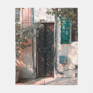 STÄNG SÄKERHETSDÖRR FÖR GRÖNT JÄRN FLEECEFILT