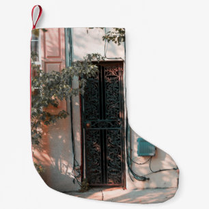 STÄNG SÄKERHETSDÖRR FÖR GRÖNT JÄRN LITEN JULSTRUMPA