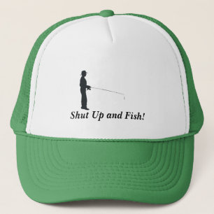 Stäng sig upp och fiska! truckerkeps