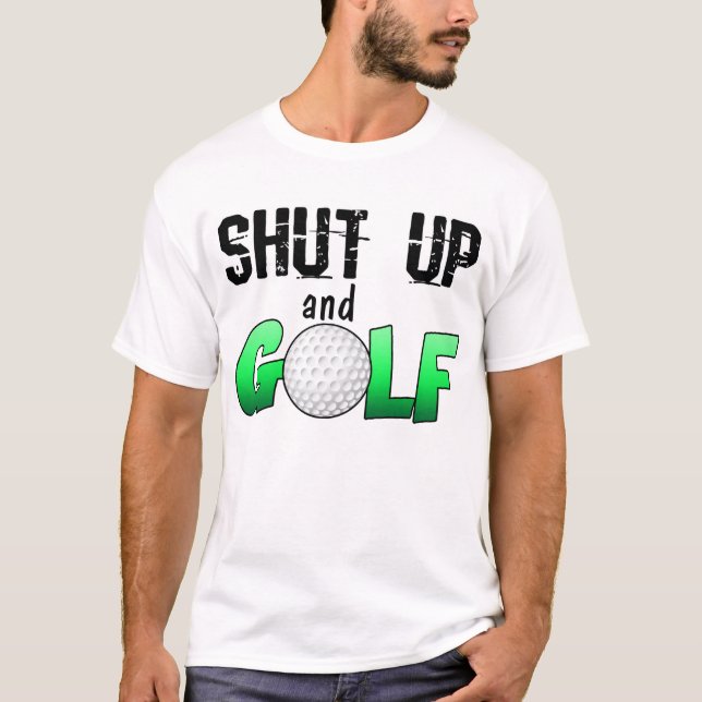 Stäng sig upp och Golf Tee Shirt (Framsida)
