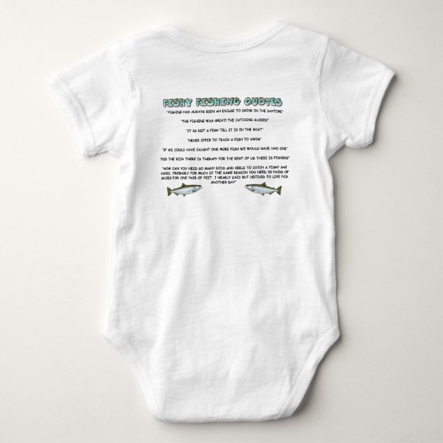 Stäng sig upp och lägerfiskecitationstecken tee (Baksida)