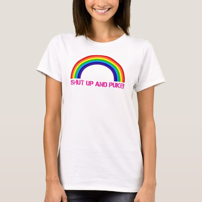 Stäng sig upp och Puke! CFT-tröja T-shirt (Framsida)