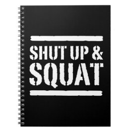 Stäng sig upp & satt anteckningsbok med spiral