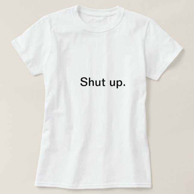 Stäng sig upp t shirt (Design framsida)
