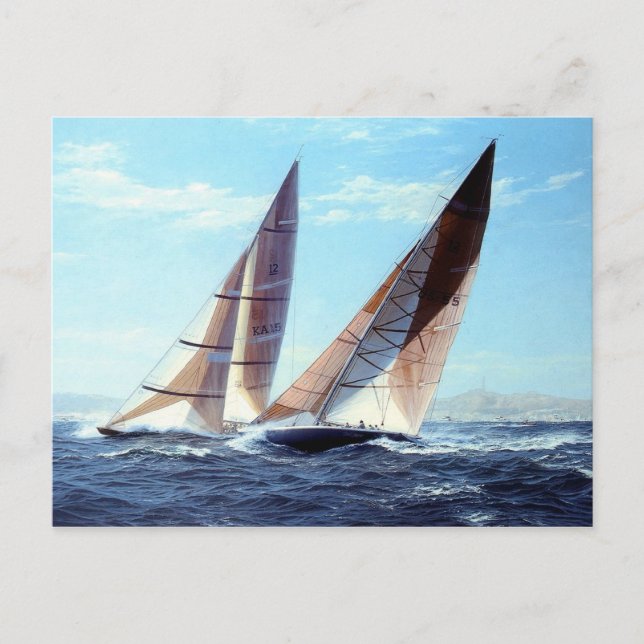 Stäng springa tävling vykort (Framsida)