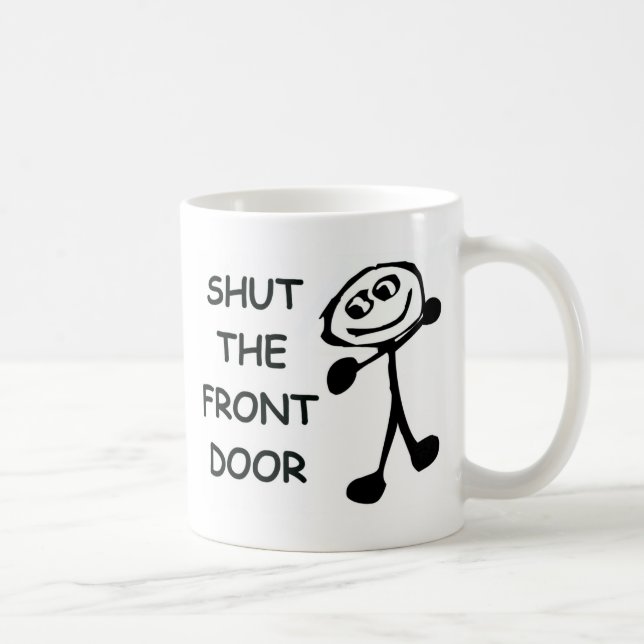 Stäng Tecknaden för ytterdörren Kaffemugg (Höger)