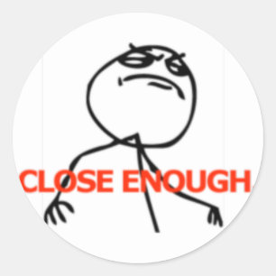 Stäng tillräckligt med tecknad ansikte runt klistermärke