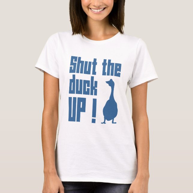 Stäng upp ankan t-shirt (Framsida)