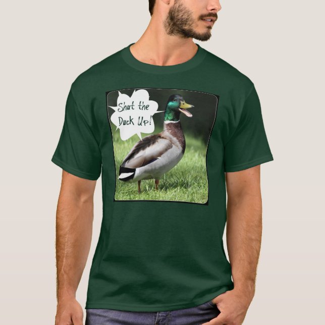 Stäng upp ankan tee shirt (Framsida)