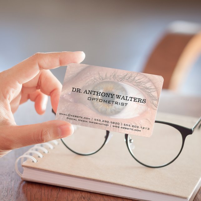 Stäng upp bilden av Human Öga Visitkort (Skapare uppladdad)