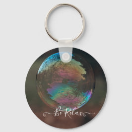 Stäng upp bubbelnyckelkedjan nyckelring