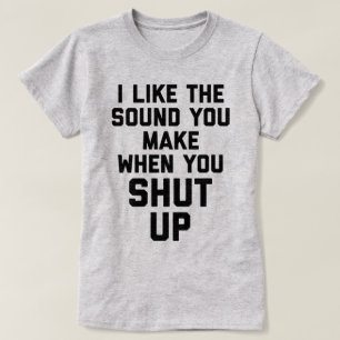 Stäng upp det roliga citationstecknet t shirt