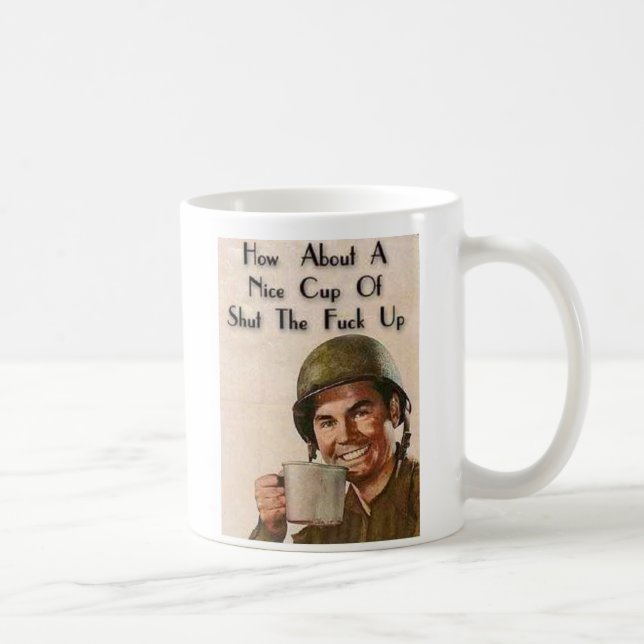 Stäng upp fet kaffemugg (Höger)