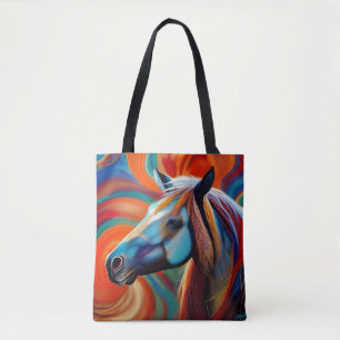 Stäng upp Horse head Tygkasse