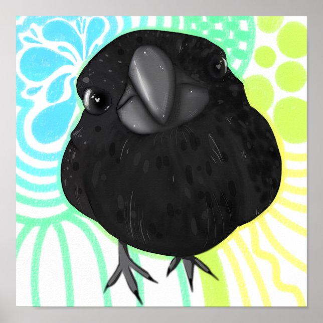 Stäng upp kråka poster (Framsidan)