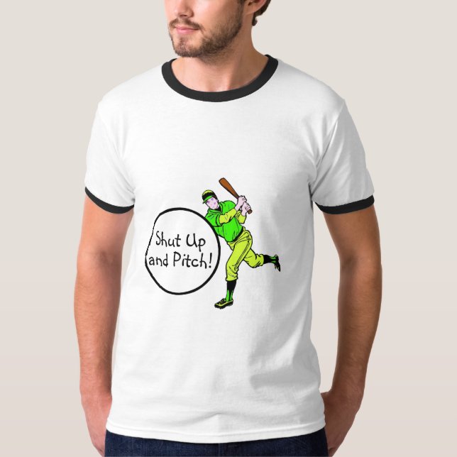 Stäng upp och kasta baseball tröja (Framsida)