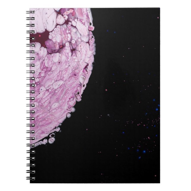 Stäng vyn rosa planets tecknad anteckningsbok (Framsidan)