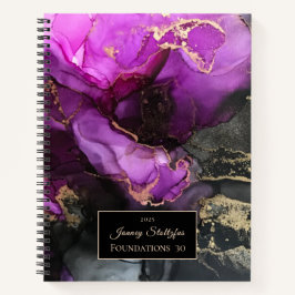 Stängande Lila Black Guld Abstrakt