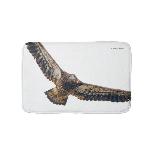 Stängande Örn gör en fällning Badrumsmatta (Framsidan)