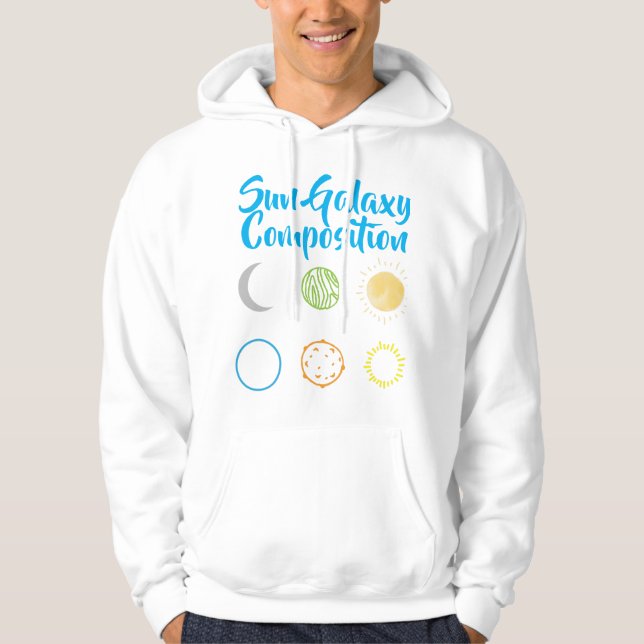 Stängande utformning av kombinationen Sol Galaxy Hoodie (Framsida)