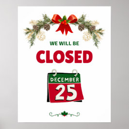 Stängd 25 december Öppettider Poster