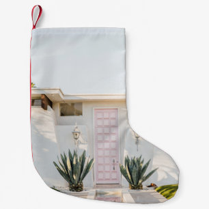 Stängd dörr liten julstrumpa