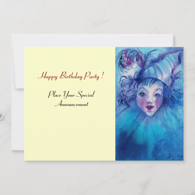 STÄNGD I BLÅ INBJUDNINGAR (Framsida)