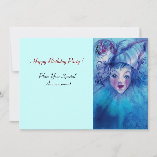 STÄNGD I BLÅ INBJUDNINGAR (Framsida)