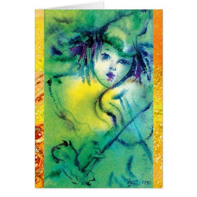 STÄNGD I GRÖNT HÄLSNINGSKORT (Framsidan)