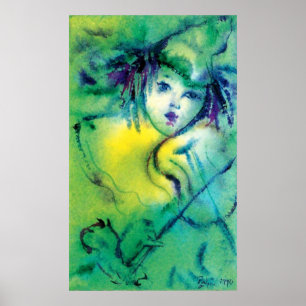 STÄNGD I GRÖNT POSTER