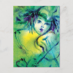 STÄNGD I GRÖNT VYKORT